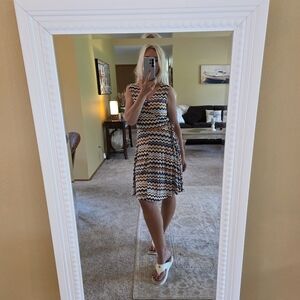 Lascana wrap look printed dress size 8